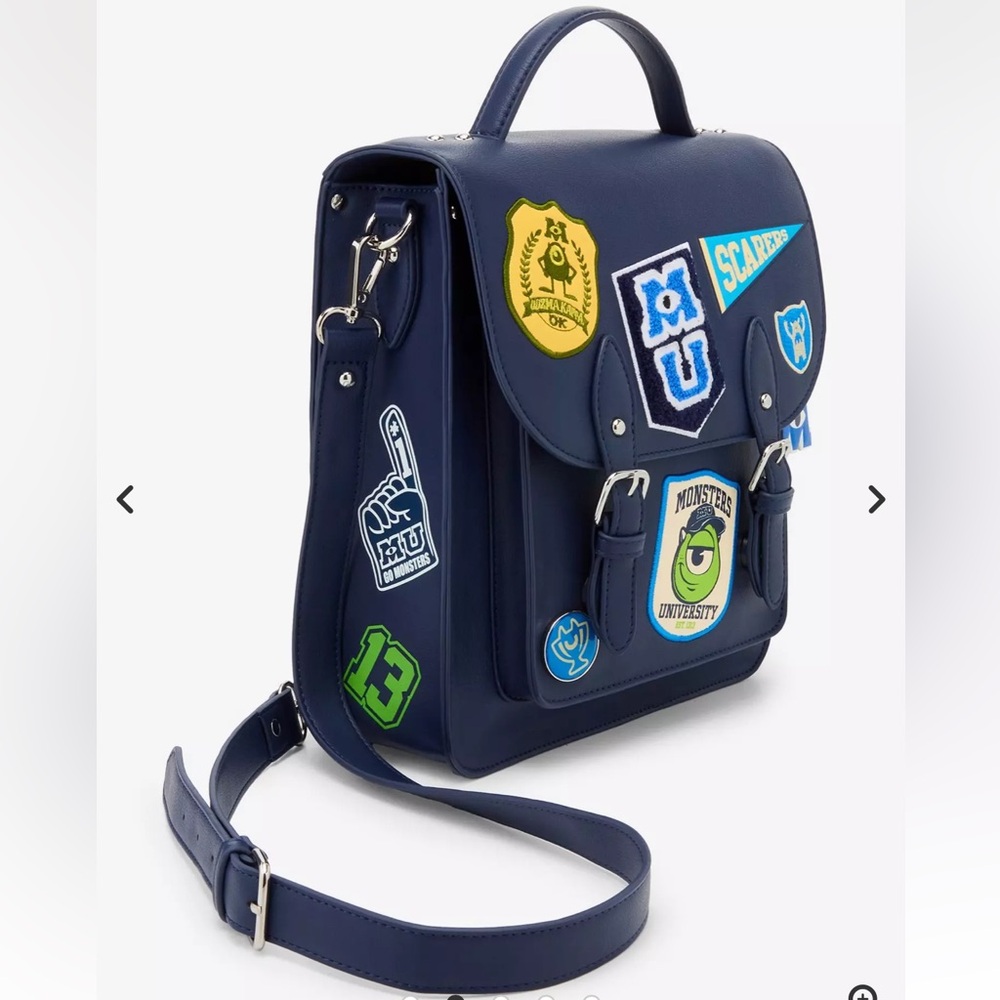 Disney Pixar Monsters University Patches Mini Backpack - BoxLunch Exclusive - Picture 2 of 7